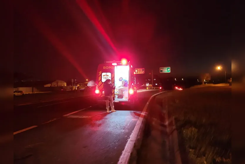 Motociclista fica ferido após acidente na BR-369