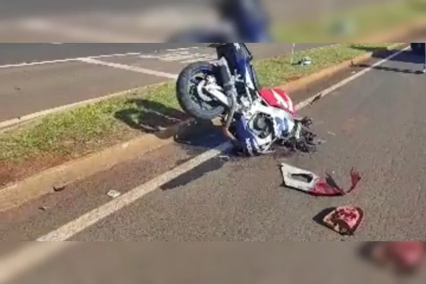 Motociclista fica gravemente ferido em acidente na BR-376