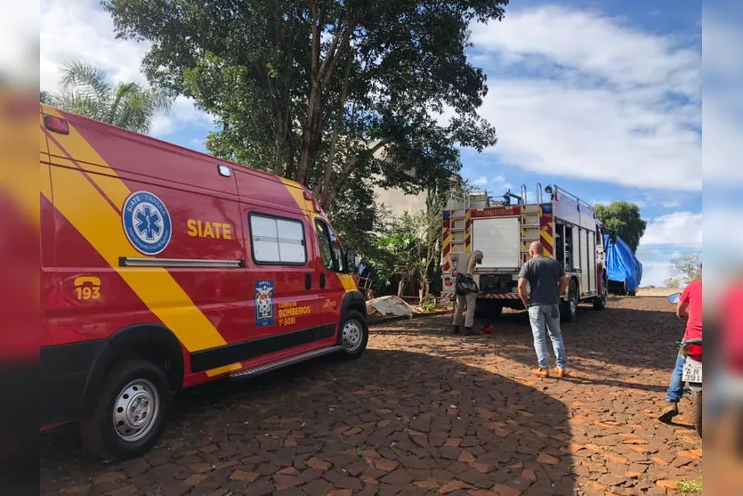  O acidente foi em uma fossa localizada dentro da residência 