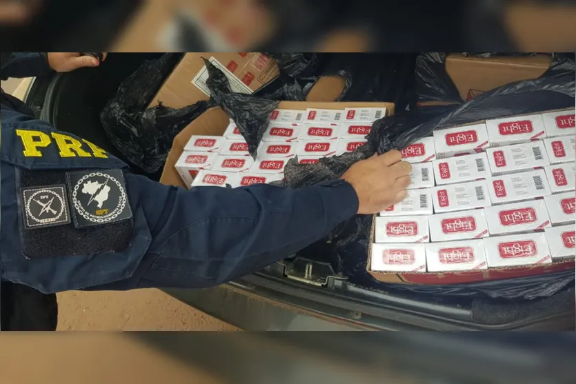 PRF apreende carga de cigarros contrabandeados em Londrina