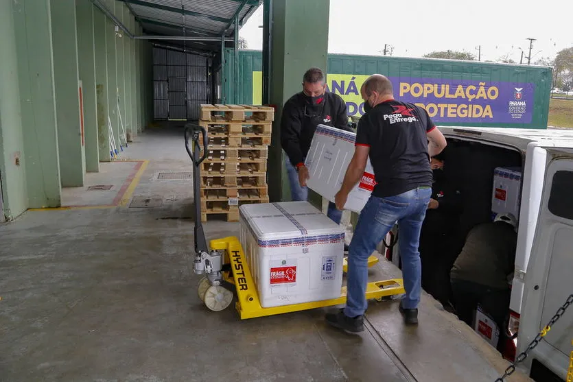233 mil vacinas contra a Covid-19 chegam ao Paraná