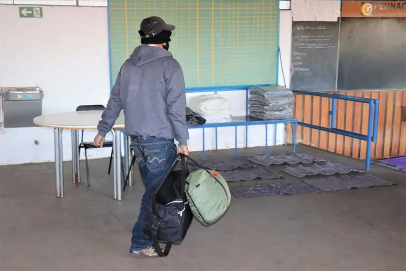 Abrigo para pessoas em situação de rua ainda tem vagas