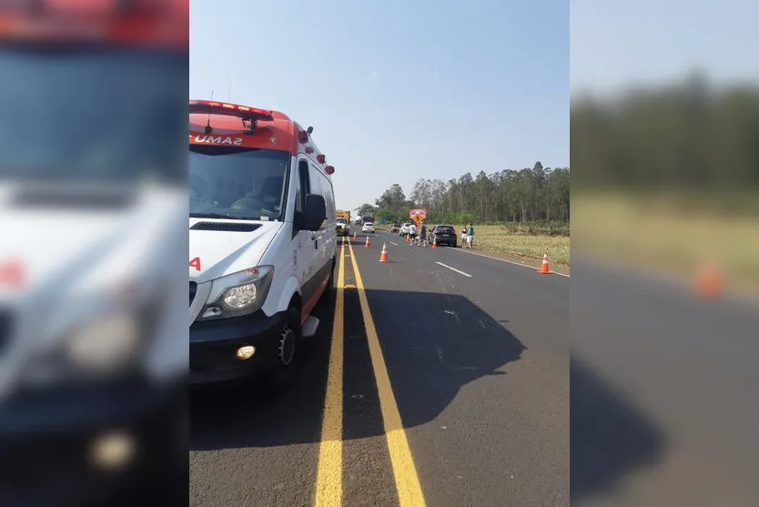 Acidente com 3 veículos deixa feridos na PR 444