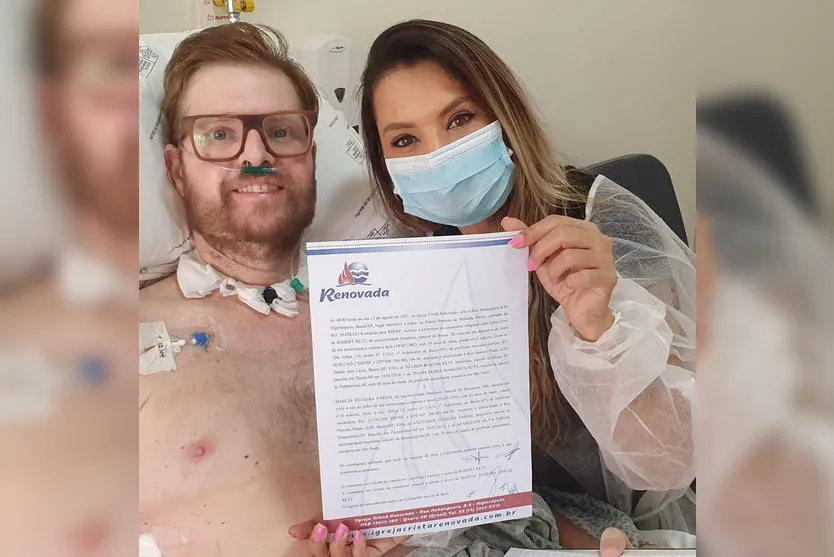 Após 85 dias internado por covid noivo se casa em hospital