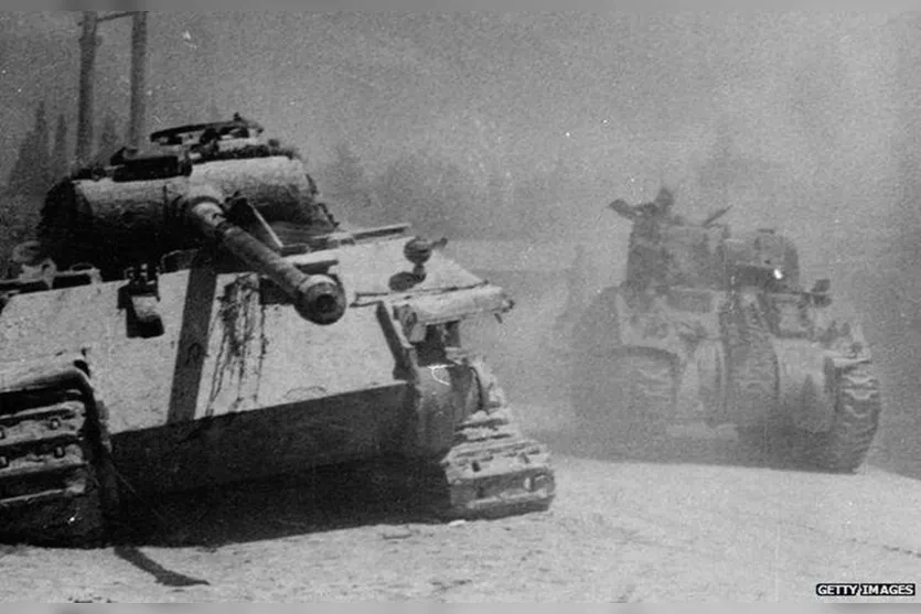 Aposentado guardava tanque da 2ª Guerra no porão