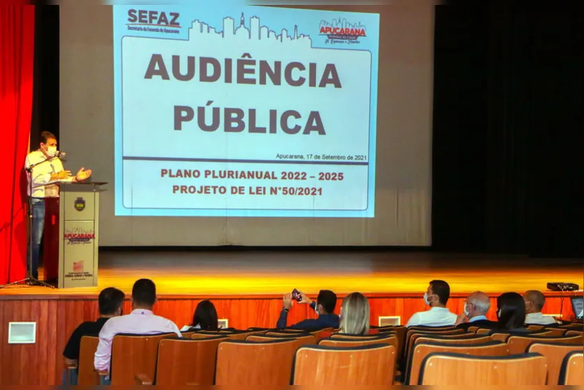 Apucarana projeta orçamento de R$2 bilhões para quadriênio