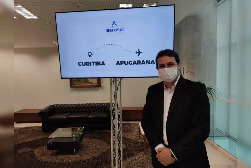Apucarana terá voos semanais para Curitiba