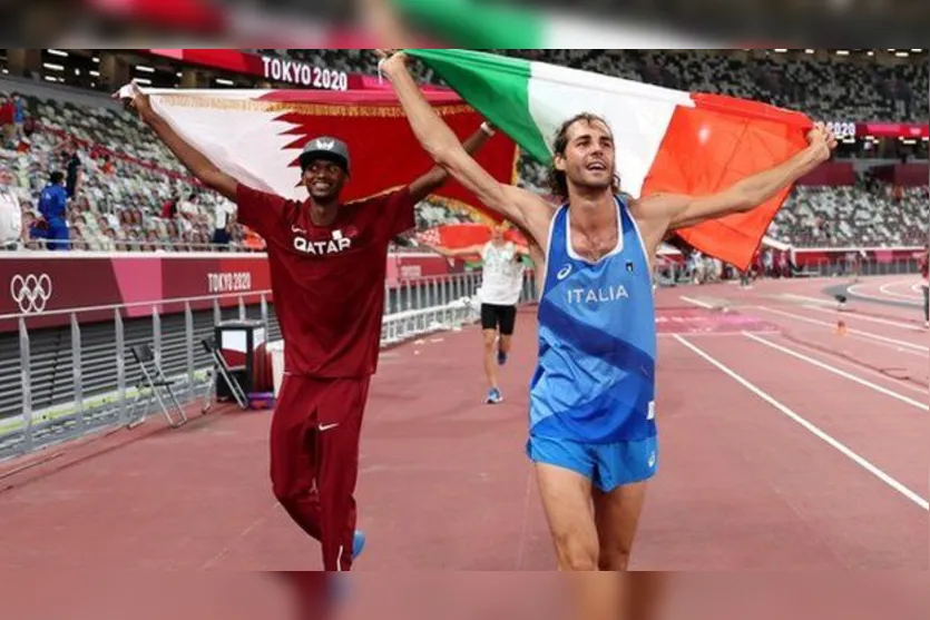  Barshim perguntou ao juiz se eles poderiam ter duas medalhas de ouro, que acenou positivamente 