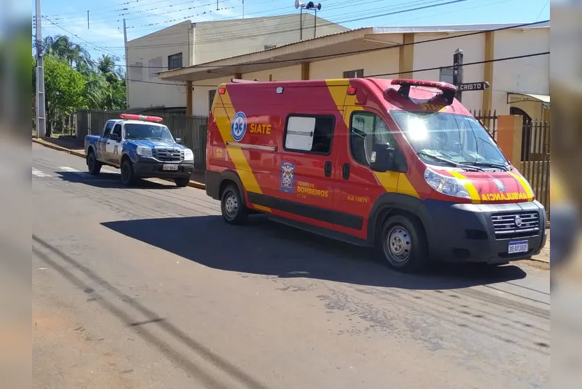 Casal fica ferido após batida em bairro de Apucarana