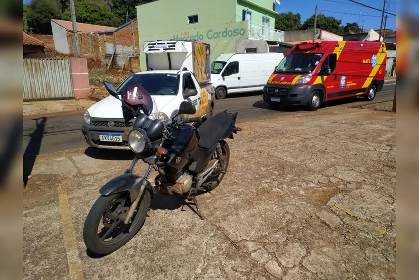 Casal fica ferido após batida em bairro de Apucarana