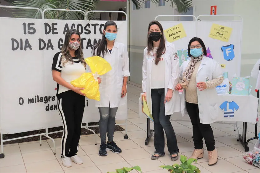 Cisam celebra dia da gestante com brindes e bazar solidário