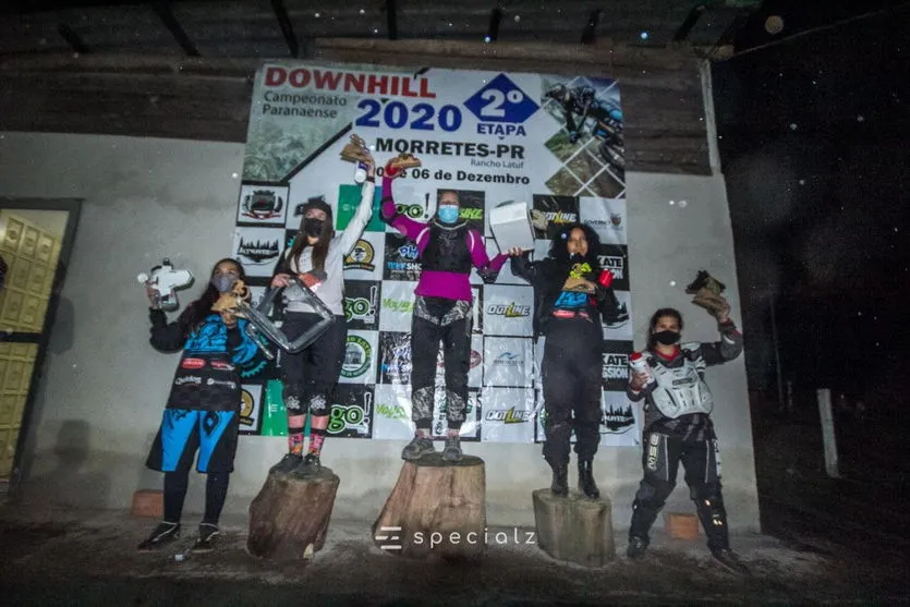 Equipe araponguense de downhill garante pódio no paranaense