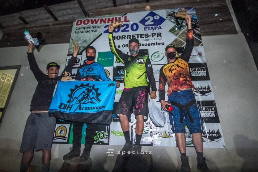 Equipe araponguense de downhill garante pódio no paranaense