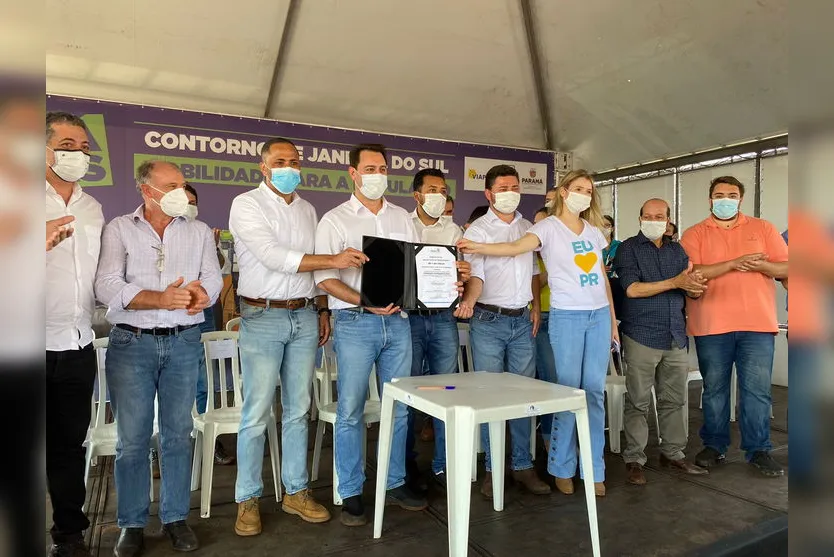 Governador libera obra do Contorno de Jandaia do Sul