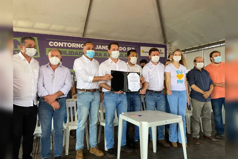 Governador libera obra do Contorno de Jandaia do Sul