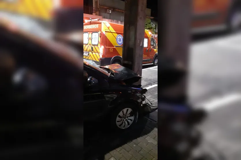 Grave acidente na madrugada deixa 3 feridos em Apucarana