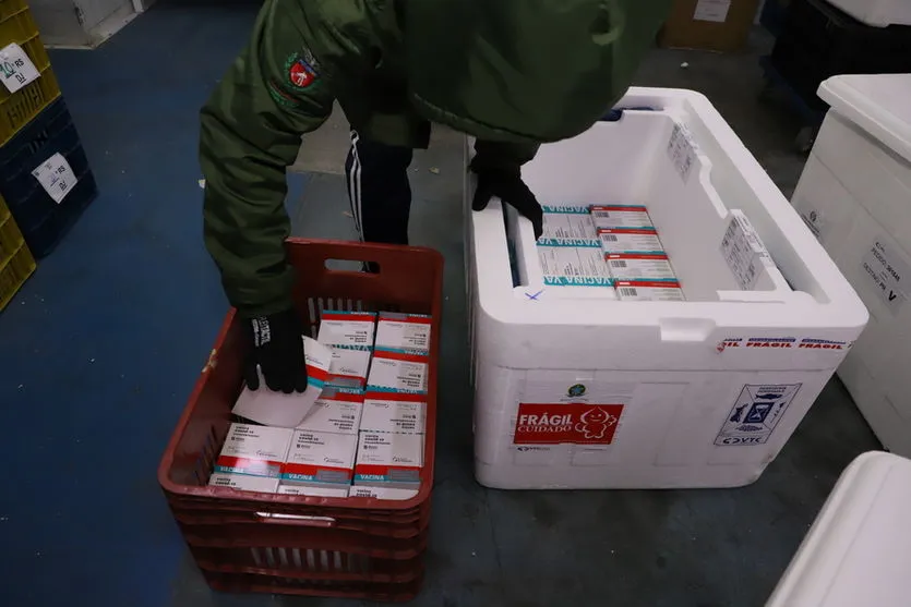 Mais 108 mil vacinas chegam ao Paraná nesta quarta