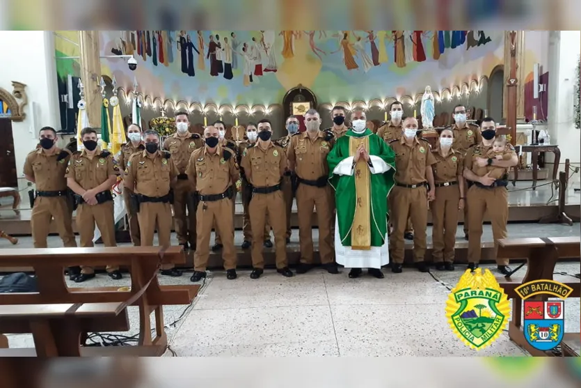 Missa é realizada em comemoração ao aniversário da PMPR