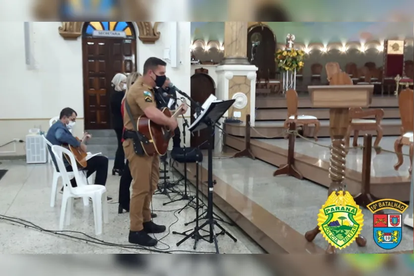 Missa é realizada em comemoração ao aniversário da PMPR