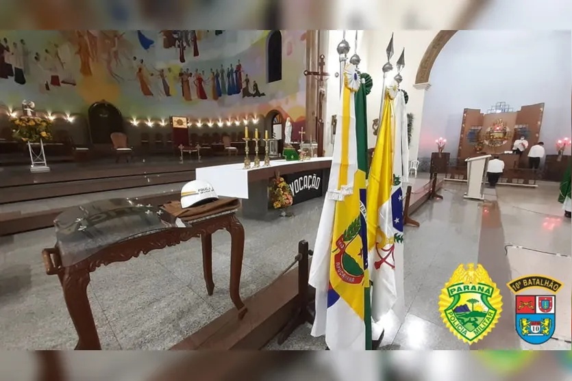 Missa é realizada em comemoração ao aniversário da PMPR
