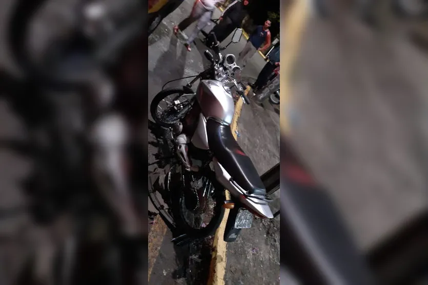 Motociclista fica ferido em acidente na Vila Nova