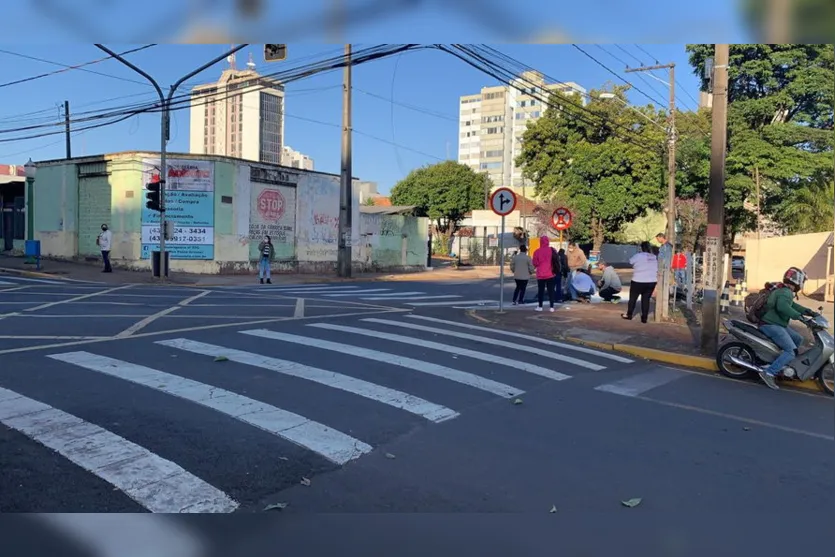 Motociclista quebra a perna após acidente em Apucarana