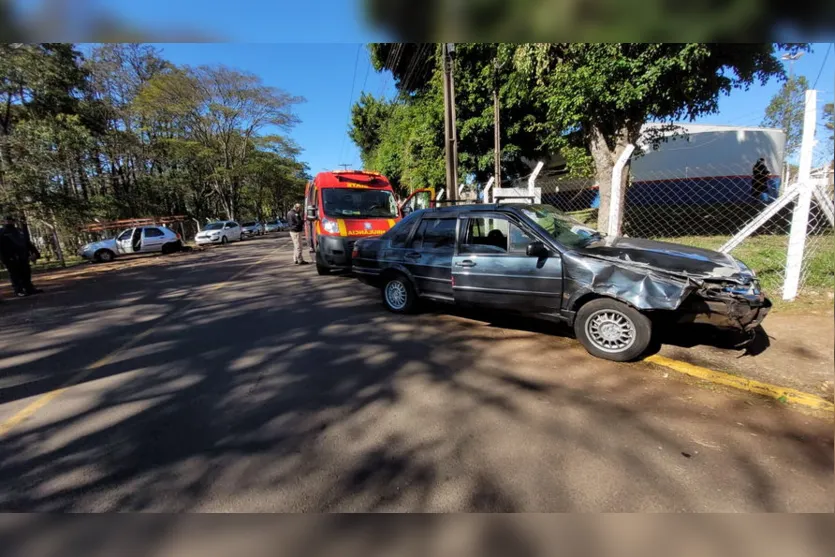 Motorista desvia de cachorros e sofre acidente em Apucarana