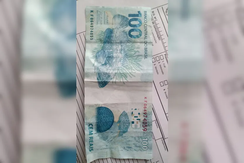 PM apreende nota falsa no comércio de Apucarana