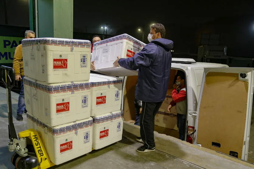 PR recebe mais 184.250 vacinas da AstraZeneca