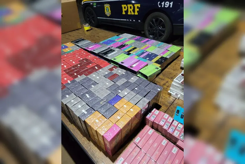 PRF apreende mercadorias estrangeiras em Cornélio Procópio