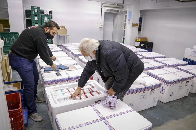 Paraná recebe 298,2 mil vacinas da AstraZeneca