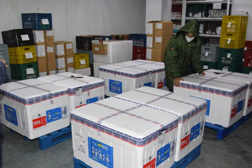 Paraná recebe 87 mil doses de vacinas contra a Covid-19
