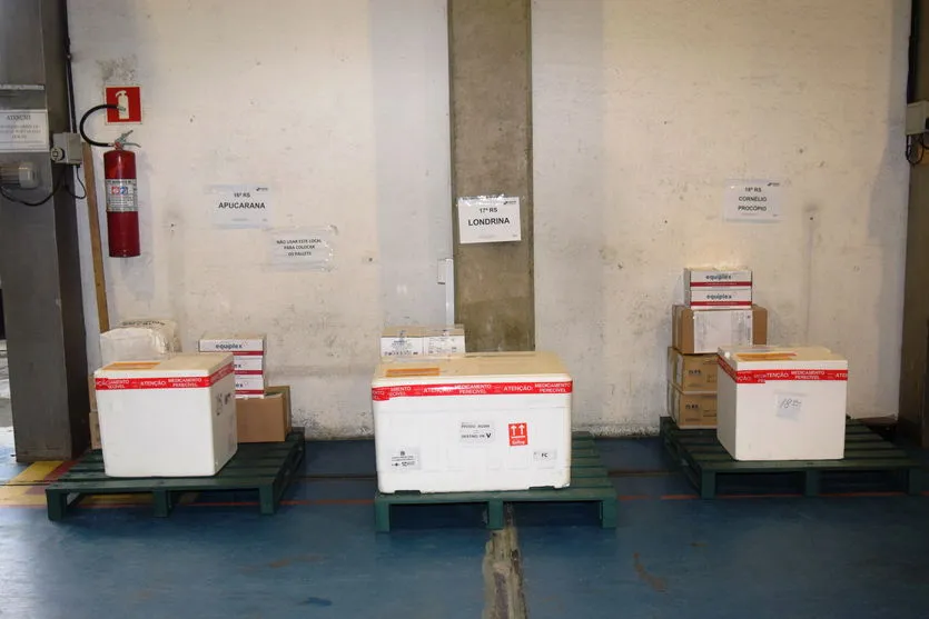 Paraná recebe mais 240,9 mil vacinas contra Covid-19