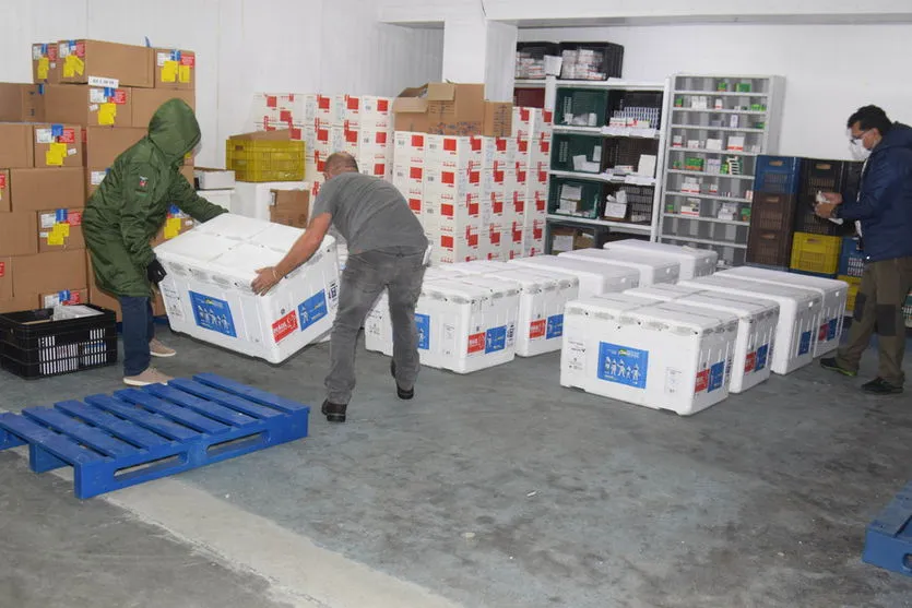 Paraná recebe mais 363,8 mil vacinas CoronaVac