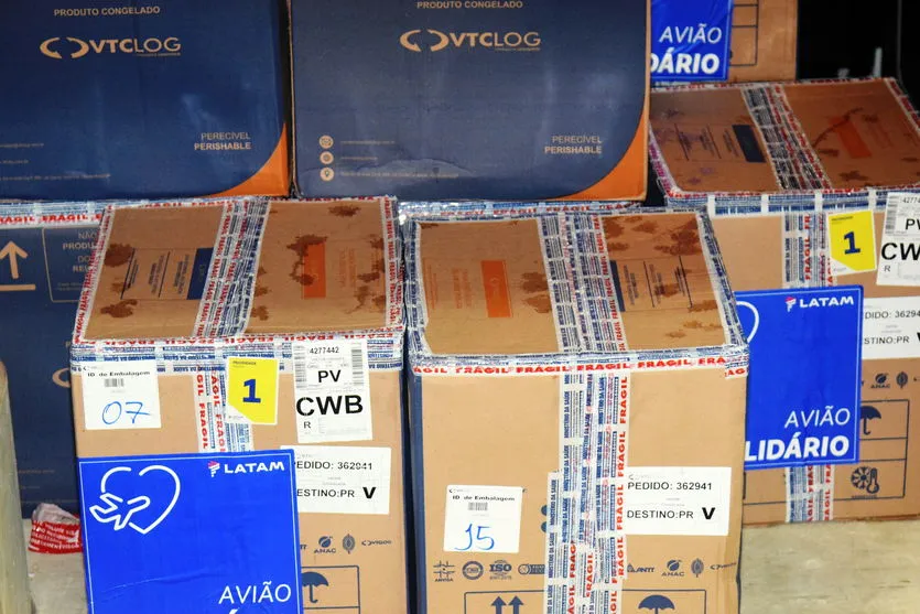 Paraná recebe mais de 127 mil vacinas contra a Covid-19