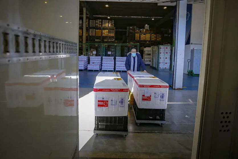 Paraná receberá mais 187.470 vacinas contra a Covid-19