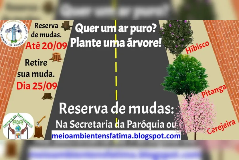 Paróquia faz cadastro para entrega de mudas em Apucarana