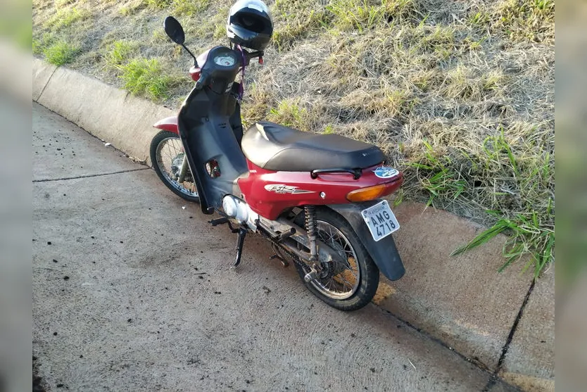 Pneu estoura e motociclista sofre queda no Contorno Sul
