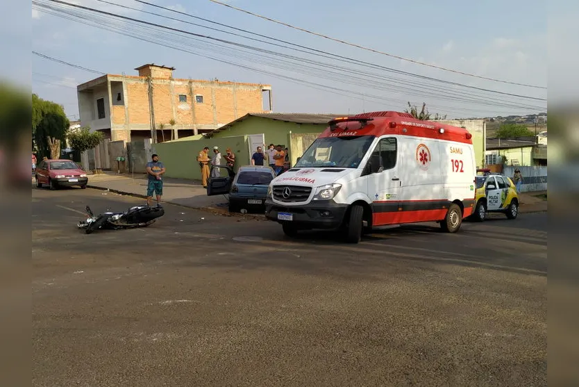 Professor é entubado após acidente em bairro de Apucarana