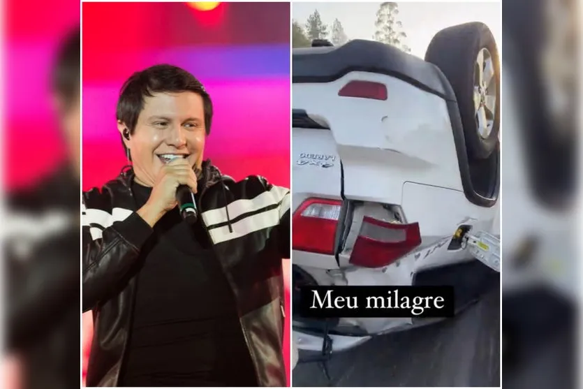 Sertanejo Giovani sofre acidente de carro em rodovia