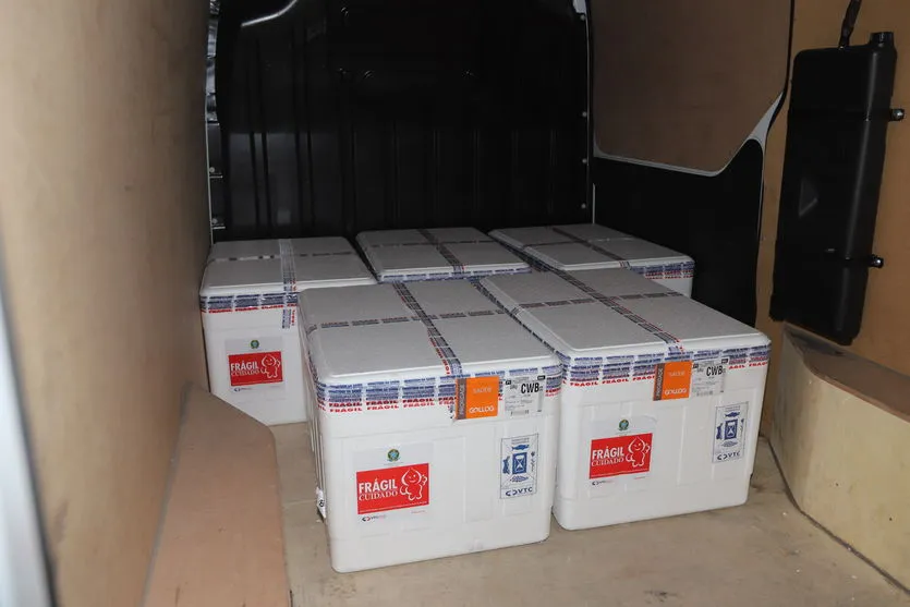 Vacina: Paraná recebe mais 57,6 mil doses de CoronaVac