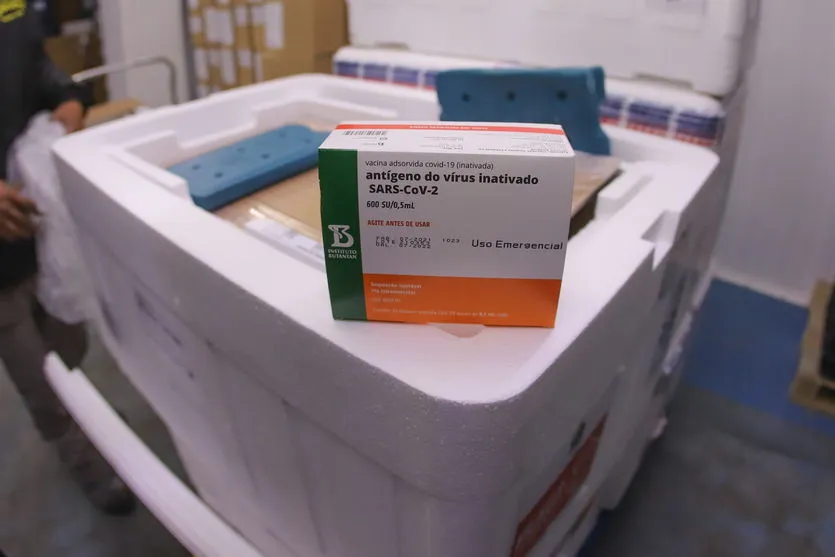 Vacina: Paraná recebe mais 57,6 mil doses de CoronaVac