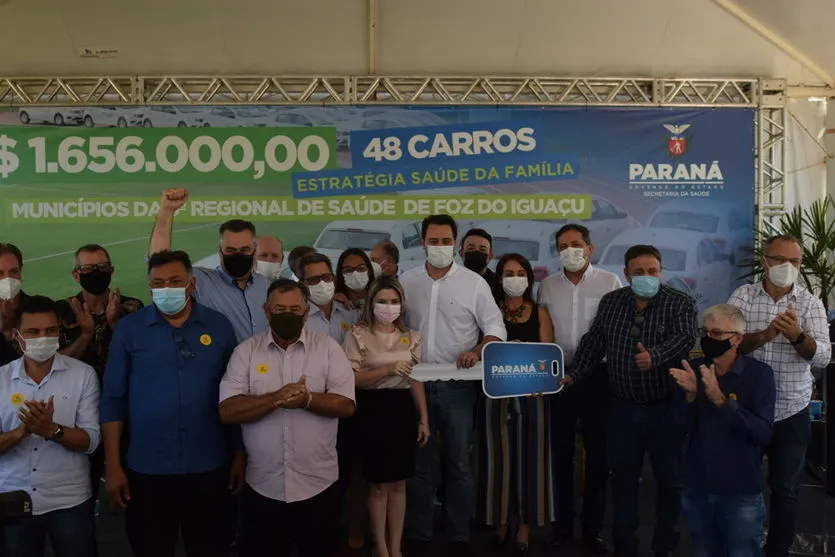 48 carros para frota da Saúde são entregues em Foz do Iguaçu