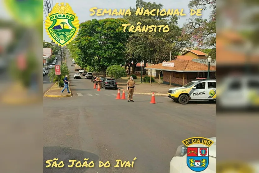 6ª CIPM  inicia ações da semana nacional de trânsito