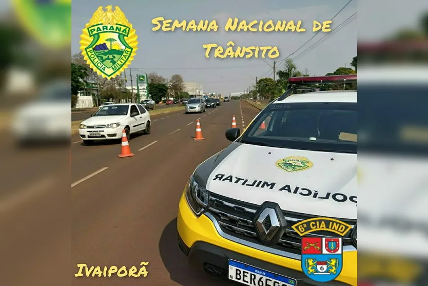  A Polícia Militar desenvolverá diversas ações com foco na conscientização dos condutores 