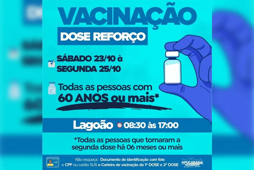 Apucarana anuncia vacinação para adolescentes de 12 anos