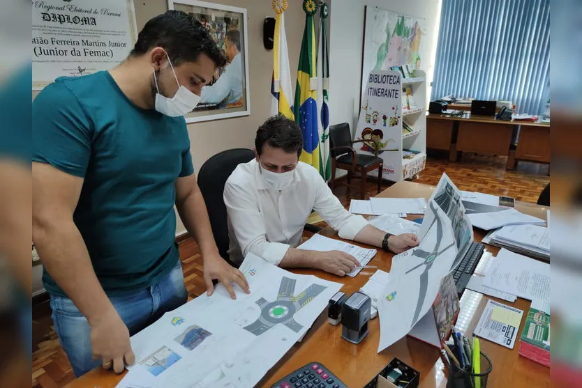 Apucarana finaliza projeto da rotatória da “Cristo Profeta”