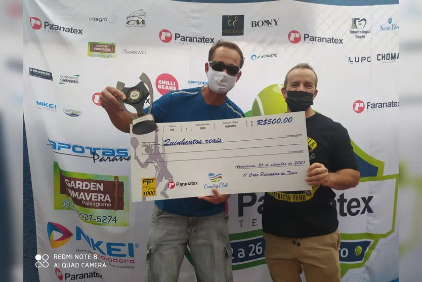 Apucaranenses se destacam na 6ª Copa Paranatex de tênis