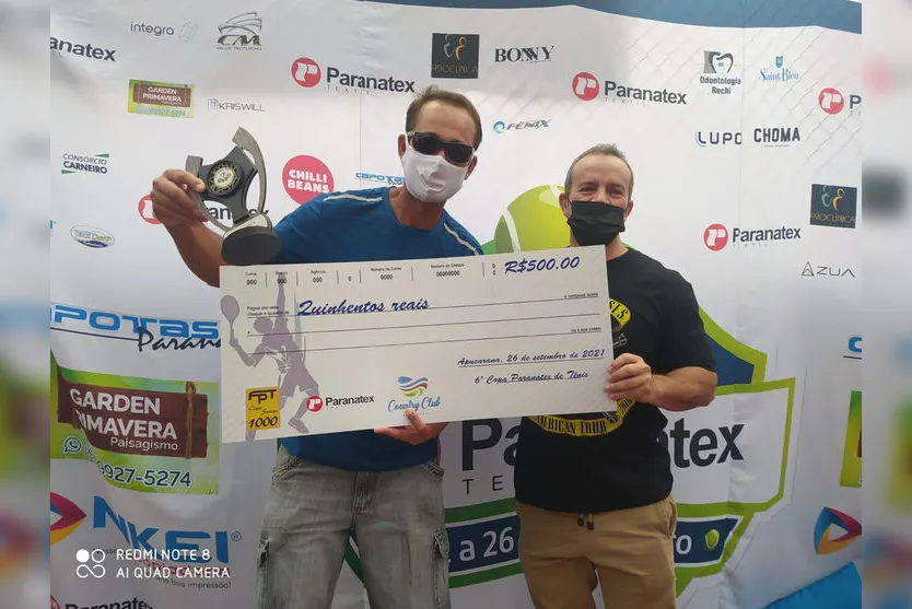 Apucaranenses se destacam na 6ª Copa Paranatex de tênis
