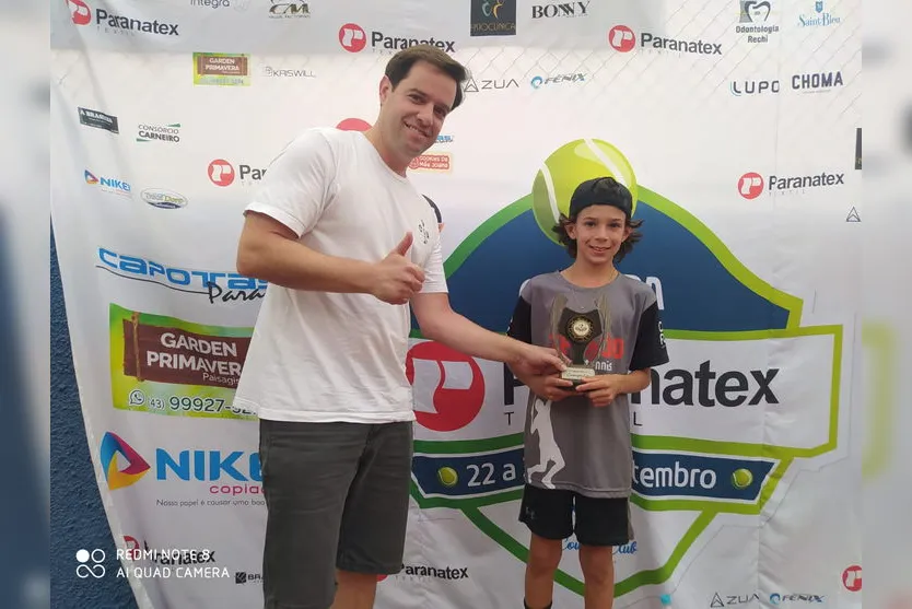 Apucaranenses se destacam na 6ª Copa Paranatex de tênis